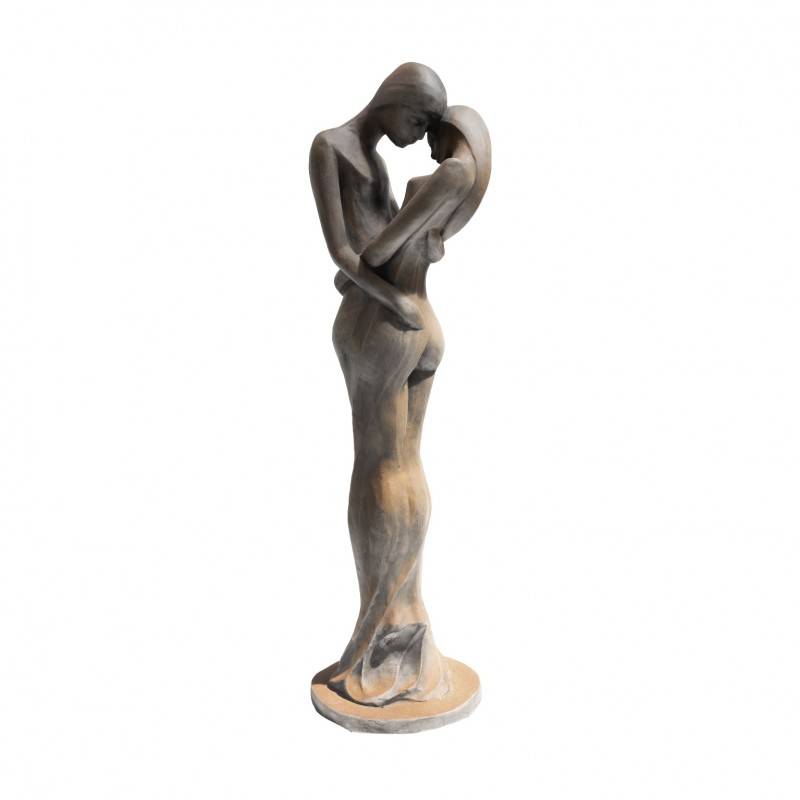 Jardinex - Statue de jardin en pierre Tristan et Iseult demi rouille - Rouille 123 cm - Jardinex - Image 10