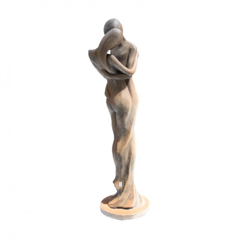 Jardinex - Statue de jardin en pierre Tristan et Iseult demi rouille - Rouille 123 cm - Jardinex - Imagen 8
