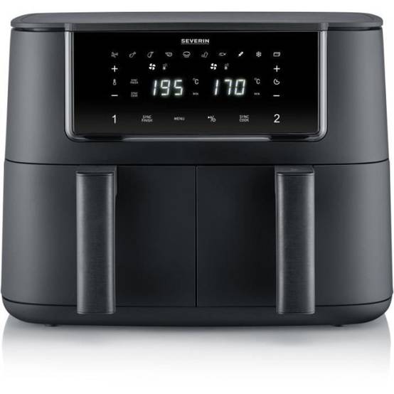 Severin - Friteuse Electrique a air chaud - SEVERIN - Airfryer FR2463 - Capacité 8 L - Double cuve - 10 programmes - 2600 W - Image 1