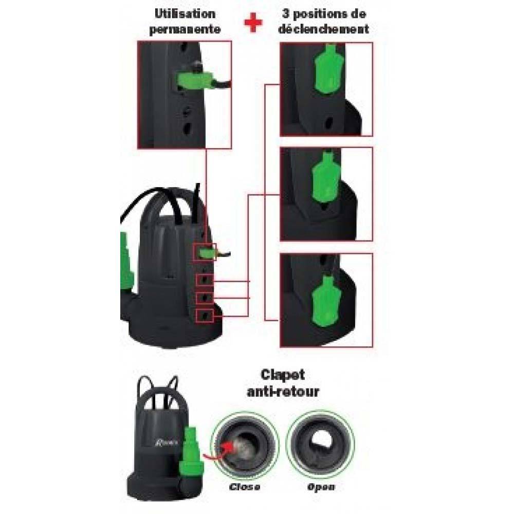 Ribimex - Pompe immergée eau claire 400 w - Imagen 2