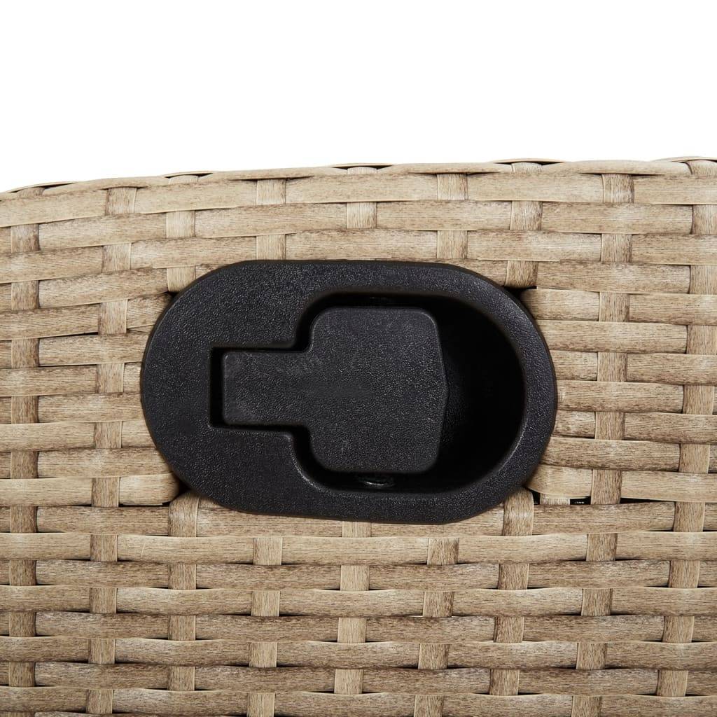 Prolenta Premium - Chaises de jardin rotin beige  57 x 66 x 93 cm  - Prolenta premium p3144.8 - Image 9