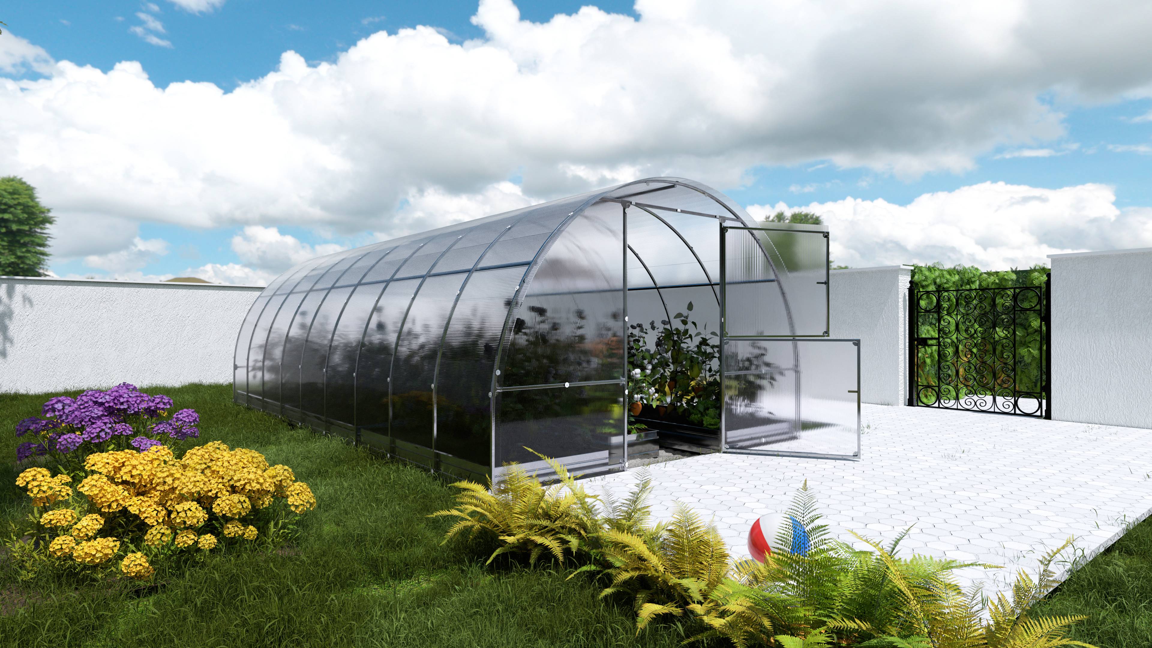 KLASIKA GREENHOUSES - Serre KLASIKA EASY 3 x 6 m (18 m²), 6 mm avec revêtement en polycarbonate - Image 2
