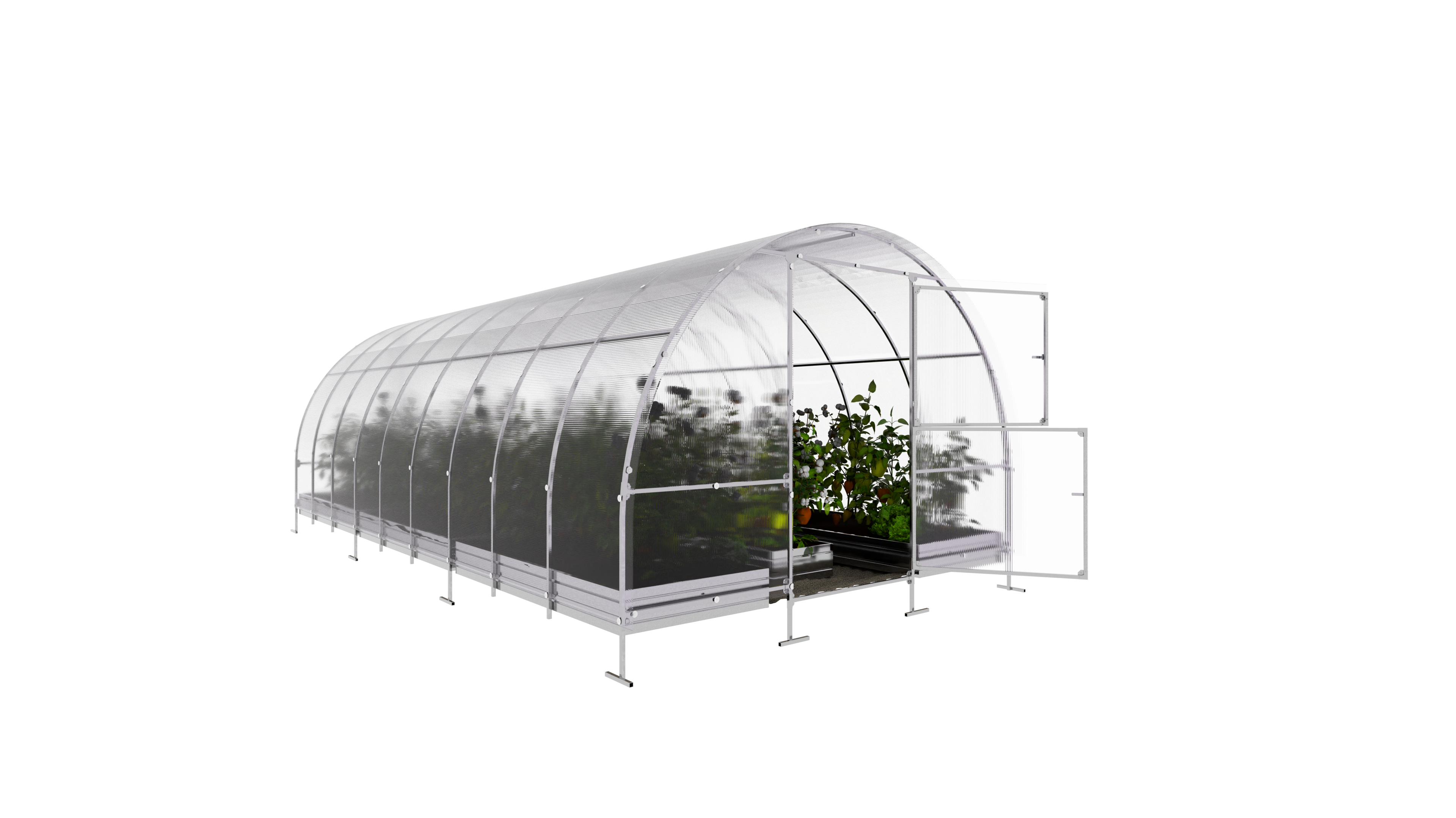 KLASIKA GREENHOUSES - Serre KLASIKA EASY 3 x 6 m (18 m²), 6 mm avec revêtement en polycarbonate - Image 6