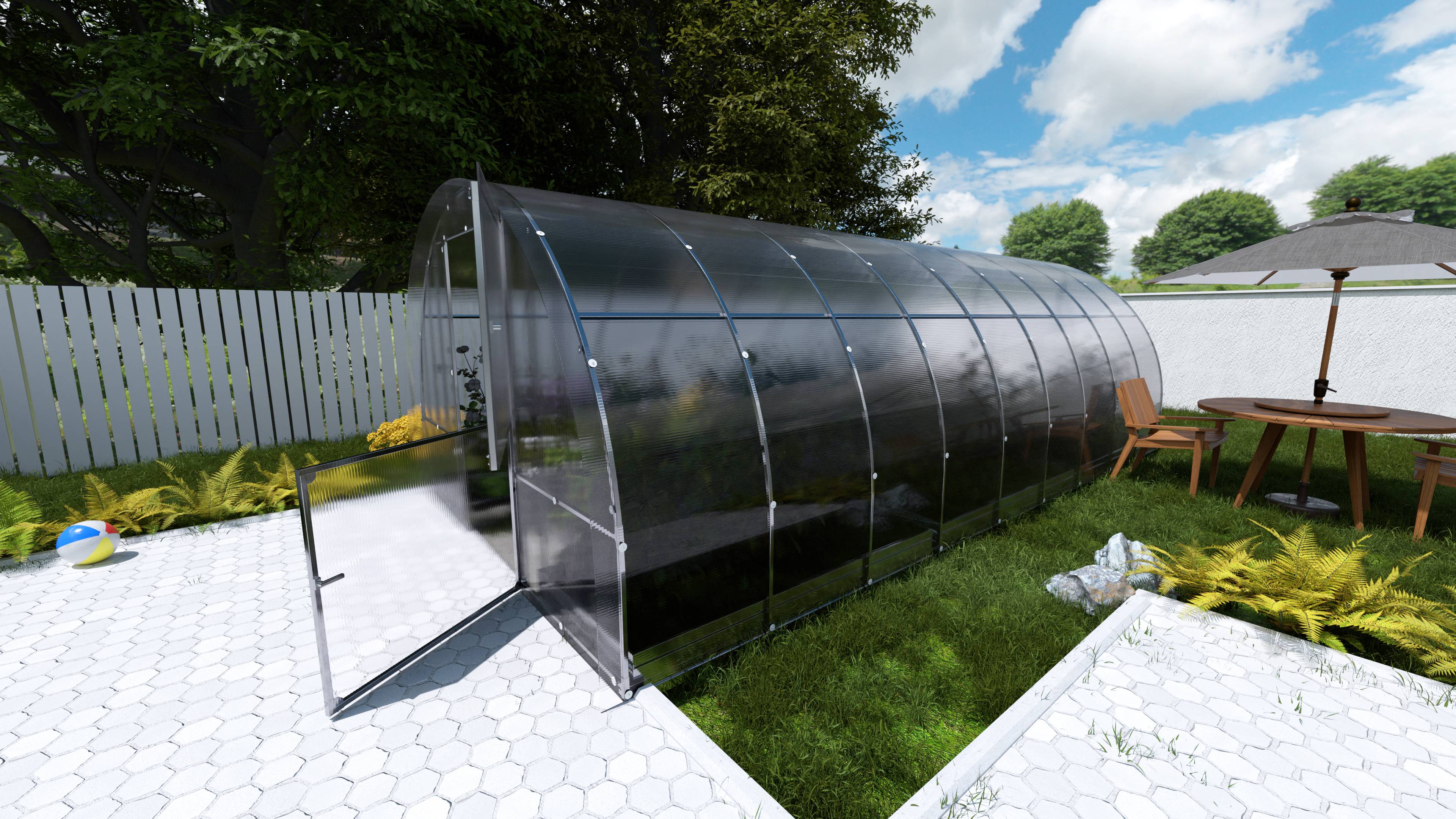 KLASIKA GREENHOUSES - Serre KLASIKA EASY 3 x 6 m (18 m²), 6 mm avec revêtement en polycarbonate - Image 3