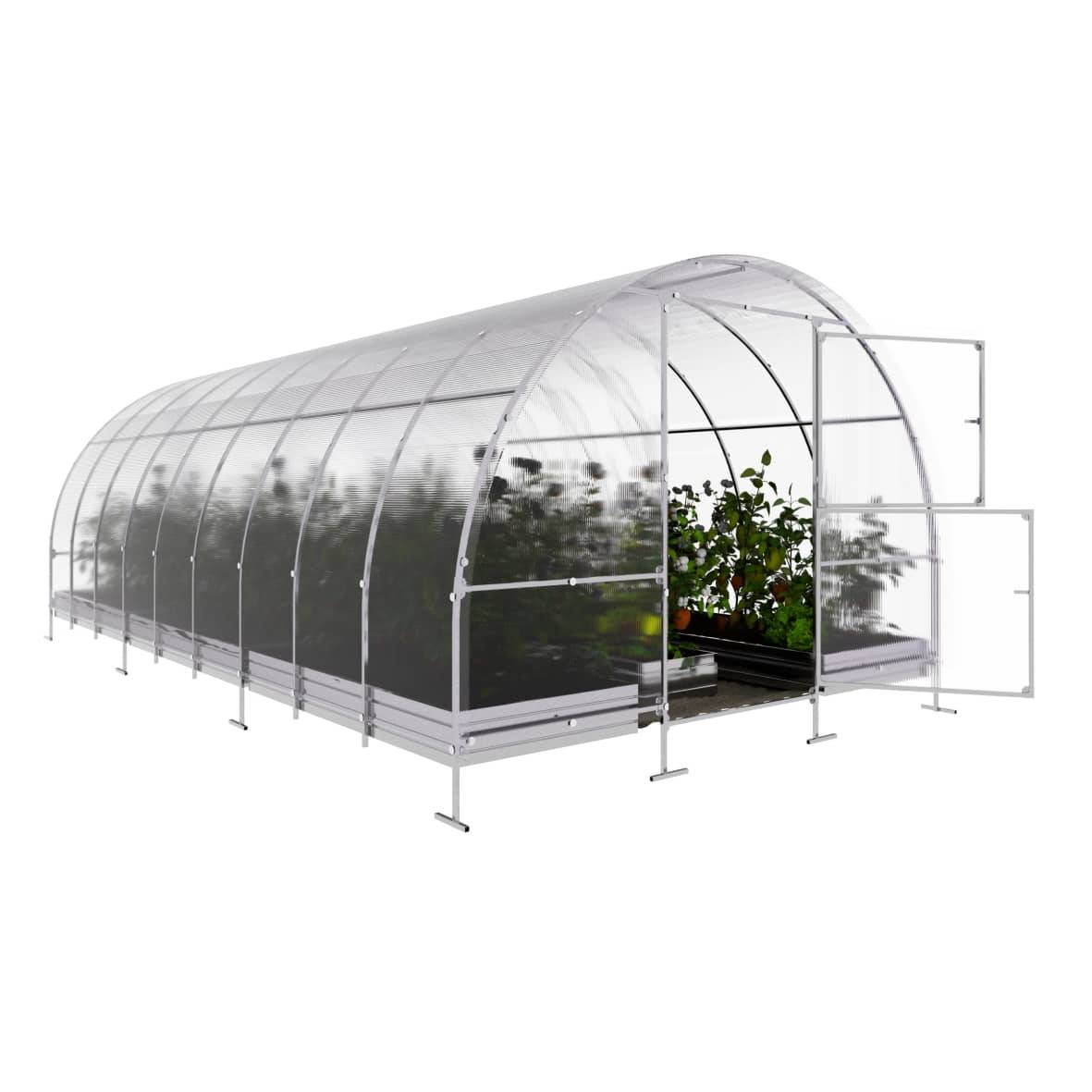 KLASIKA GREENHOUSES - Serre KLASIKA EASY 3 x 6 m (18 m²), 6 mm avec revêtement en polycarbonate - Image 2