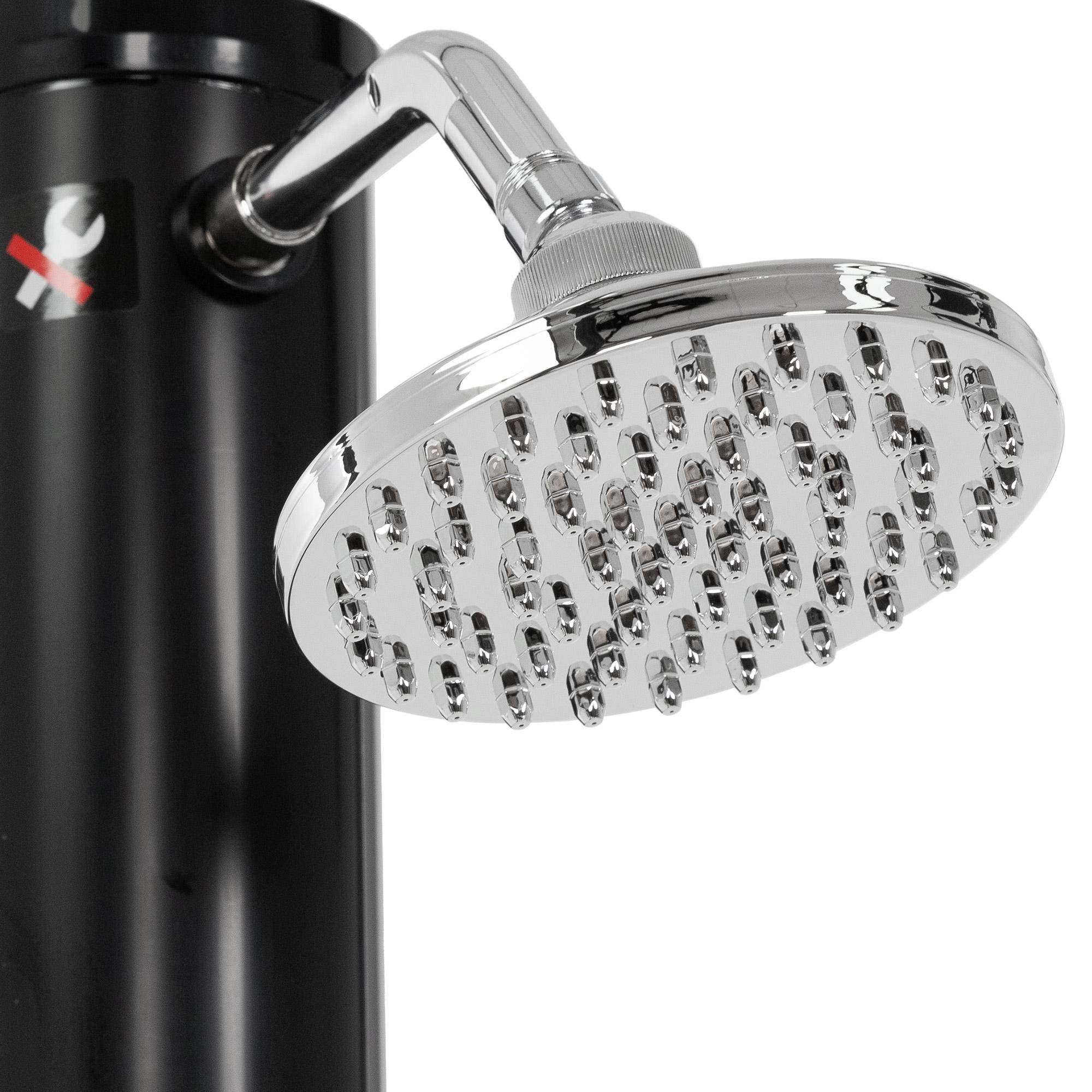 Ml-Design - Douche solaire d'extérieur avec douche à pied et pomme de douche noir 20 litres - Imagen 3