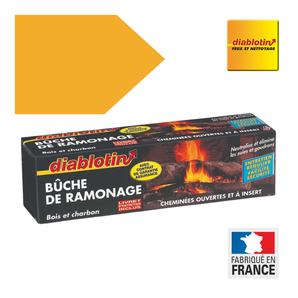 Diablotin - Bûche de ramonage - Protection et entretien cheminée - Image 3