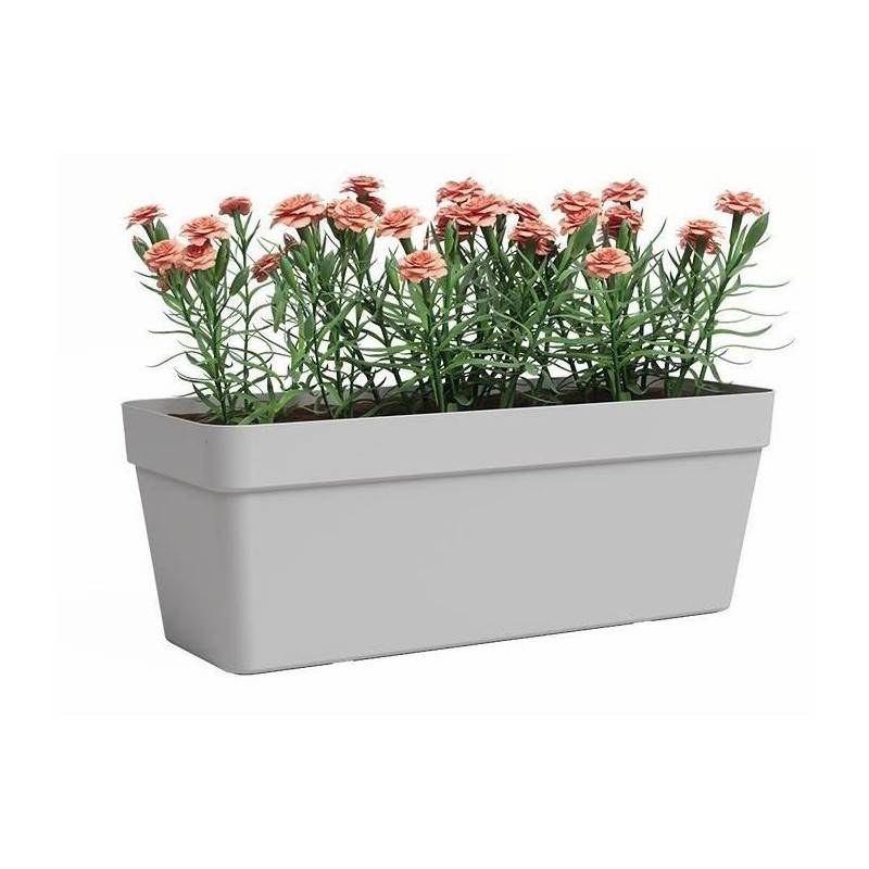 Artevasi - Jardiniere - Plastique - Gris Clair - Rectangulaire - L49,9 X P20 X H18,1cm - Artevasi - Imagen 2