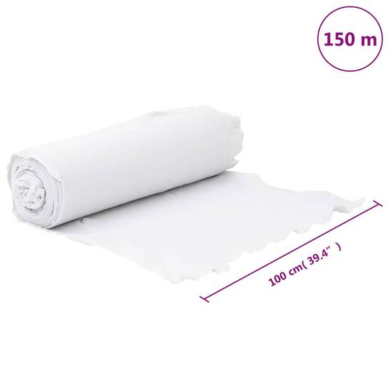 Feutre Géotextile Épais Polyester Pro Grand Rouleau Stabilisation Blanc 1x150m - ComfortXL Outdoor Living - Image 10