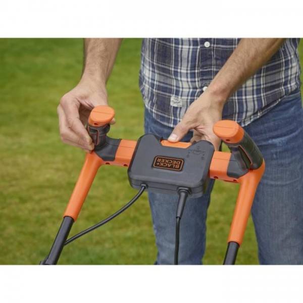 Tondeuse a Gazon BLACK+DECKER a Gazon Electrique Filaire 1800W BEMW481BH-QS 6 Hauteurs Réglables 20, 30, 40, 50, 60 et 70 mm - Image 3