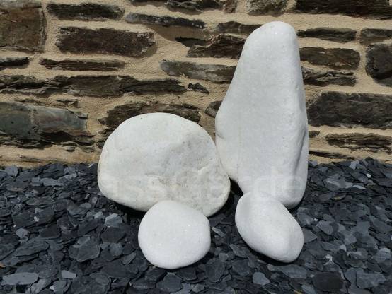 Gros Galet BLANC 100-200 - pack 5 Galet - Image 2