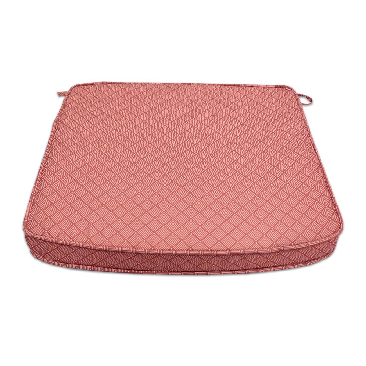 Coussin à motifs corail/blanc pour fauteuils fixes - TECK'Attitude - Imagen 1