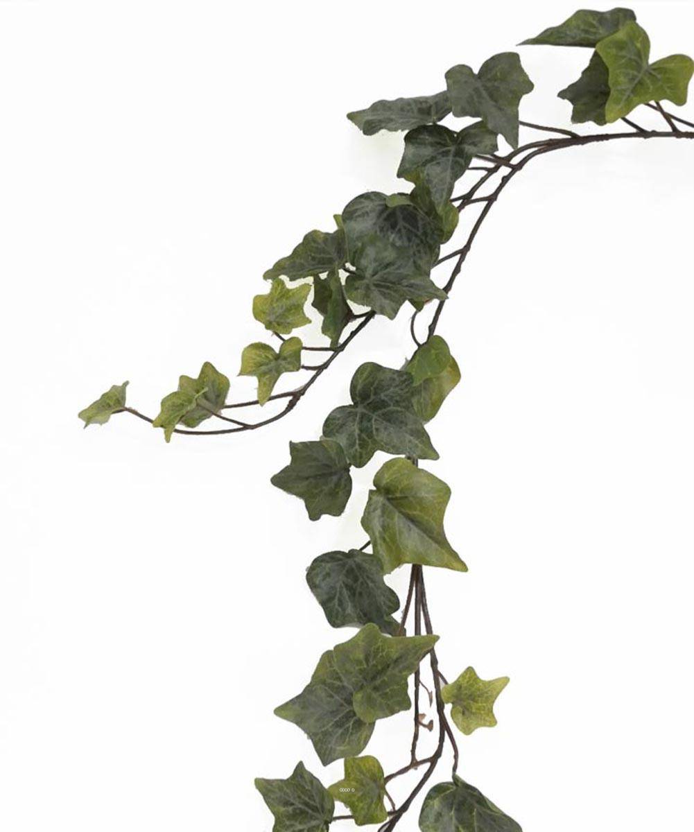 Artificielles - Guirlande de lierre artificiel L180 cm 96 feuilles Froasted - BEST - couleur: Vert-jaune - Imagen 4