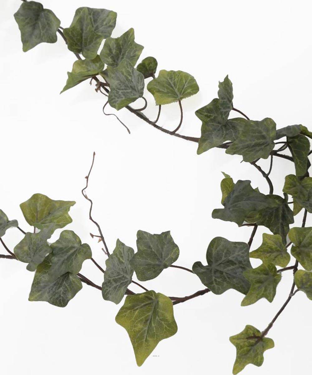 Artificielles - Guirlande de lierre artificiel L180 cm 96 feuilles Froasted - BEST - couleur: Vert-jaune - Imagen 5
