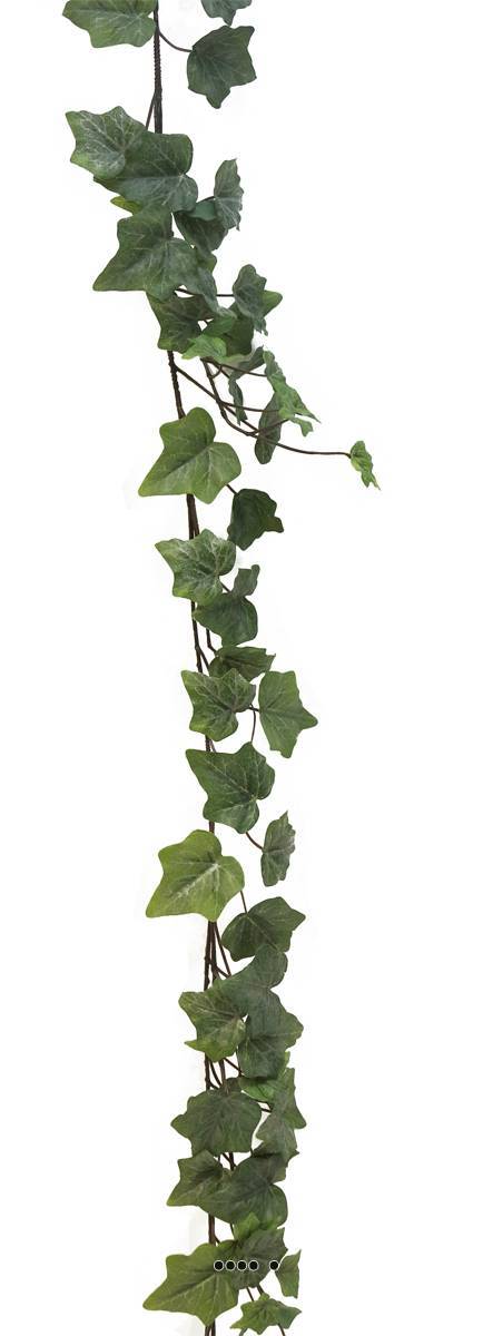 Artificielles - Guirlande de lierre artificiel L180 cm 96 feuilles Froasted - BEST - couleur: Vert-jaune - Imagen 2