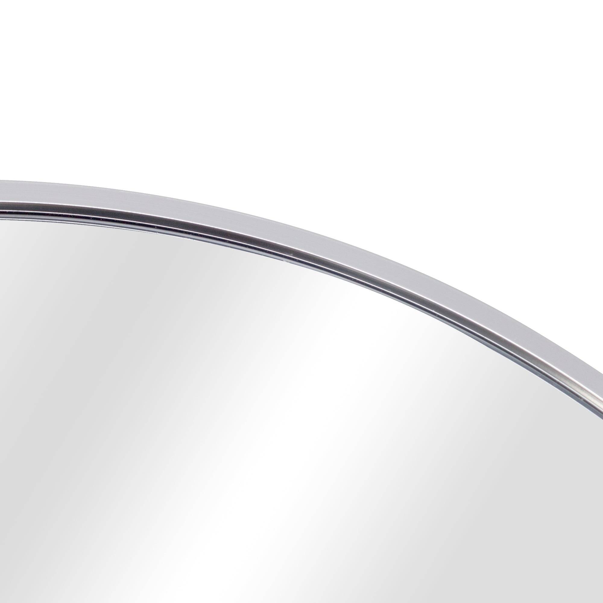 Helloshop26 - Miroir mural rond diamètre 50 cm argenté - Imagen 4