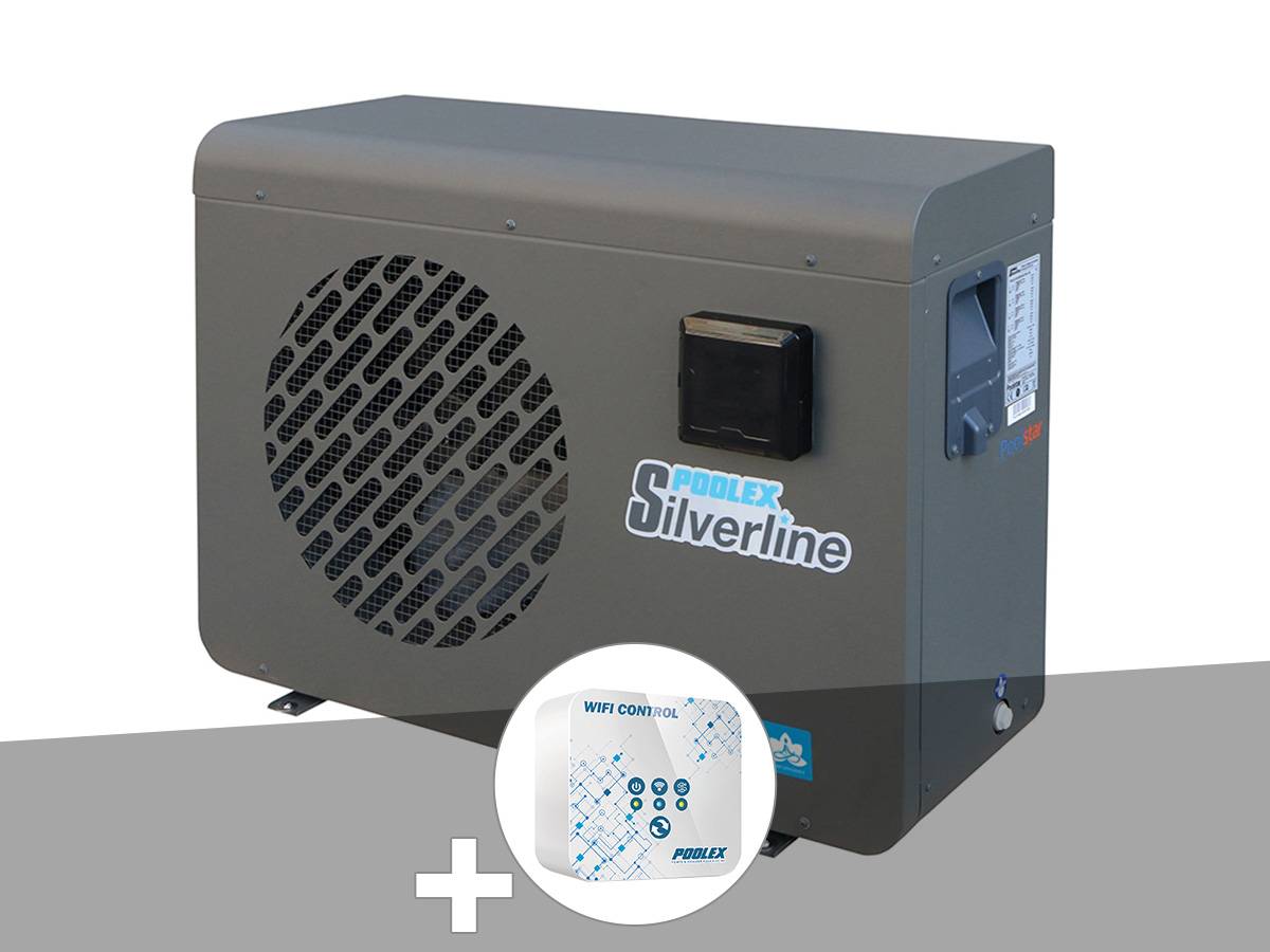 Poolex - Pompe à chaleur 5,39 kW Poolex Silverline 55 + Boitier de contrôle Wifi