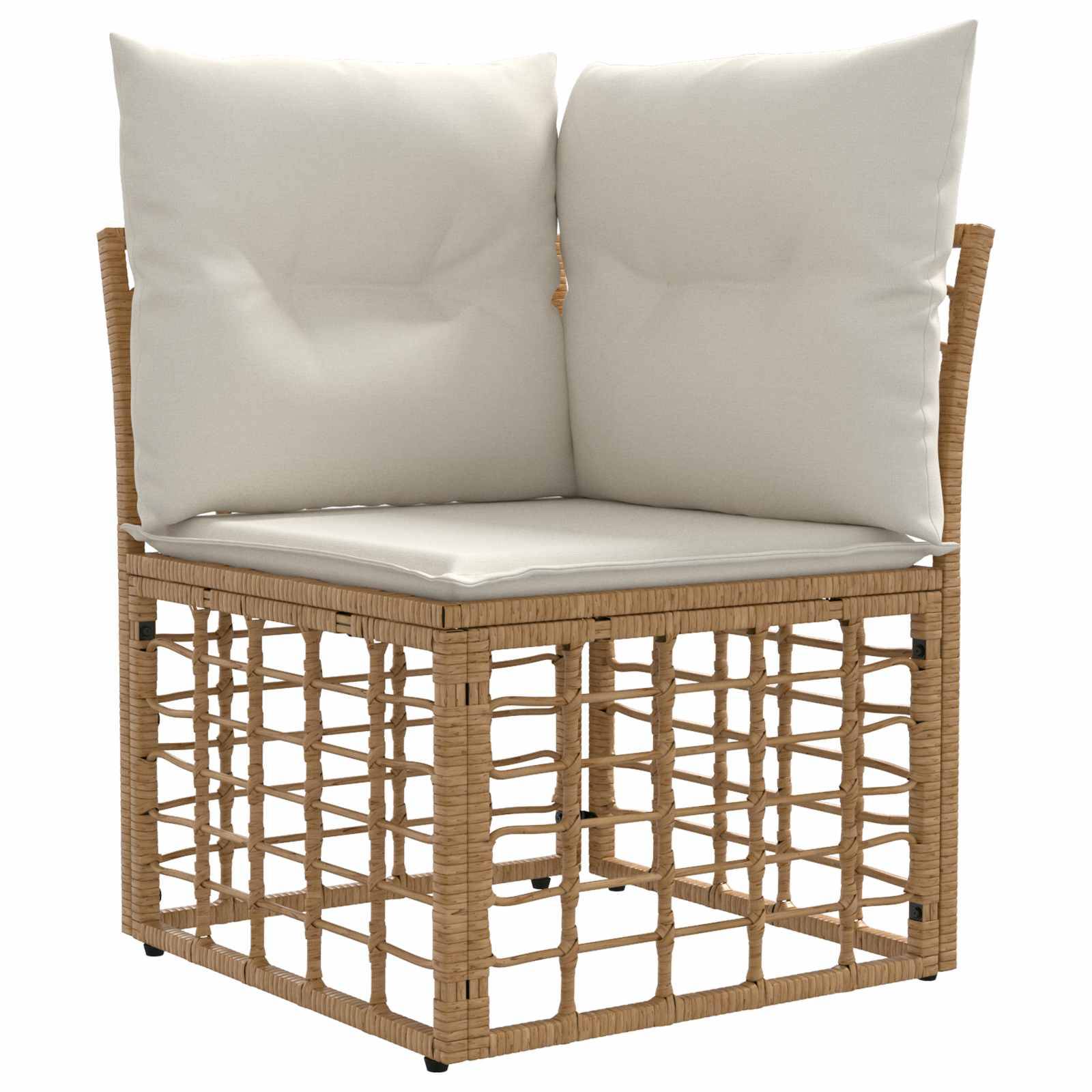 Vidaxl - Ensemble de canapés d'extérieur 4 pcs-Salons de jardin Blanc Naturel et Crème 191218 - Image 3
