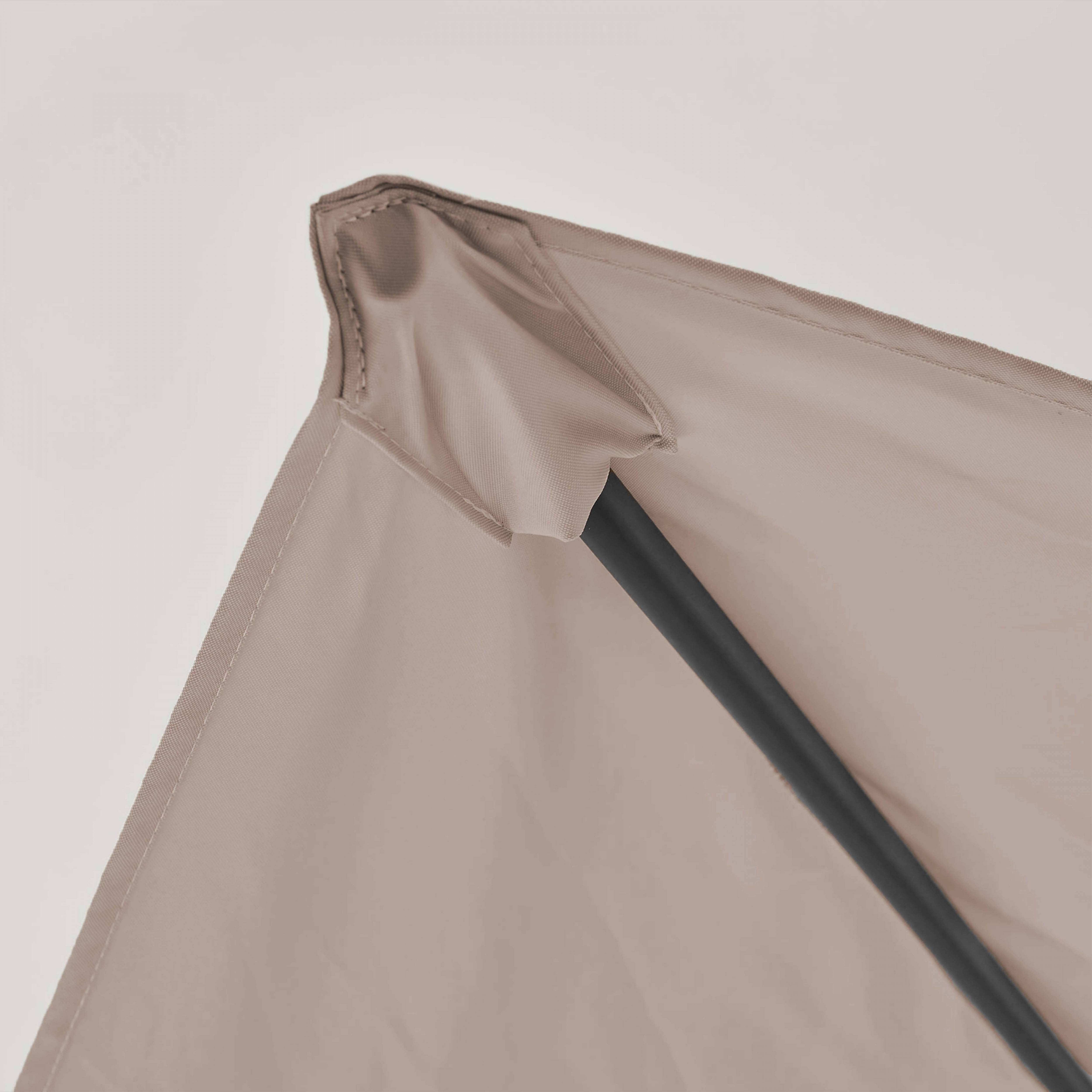 Oviala - Toile pour parasol déporté 2x3m taupe Amalya - Oviala - Imagen 2