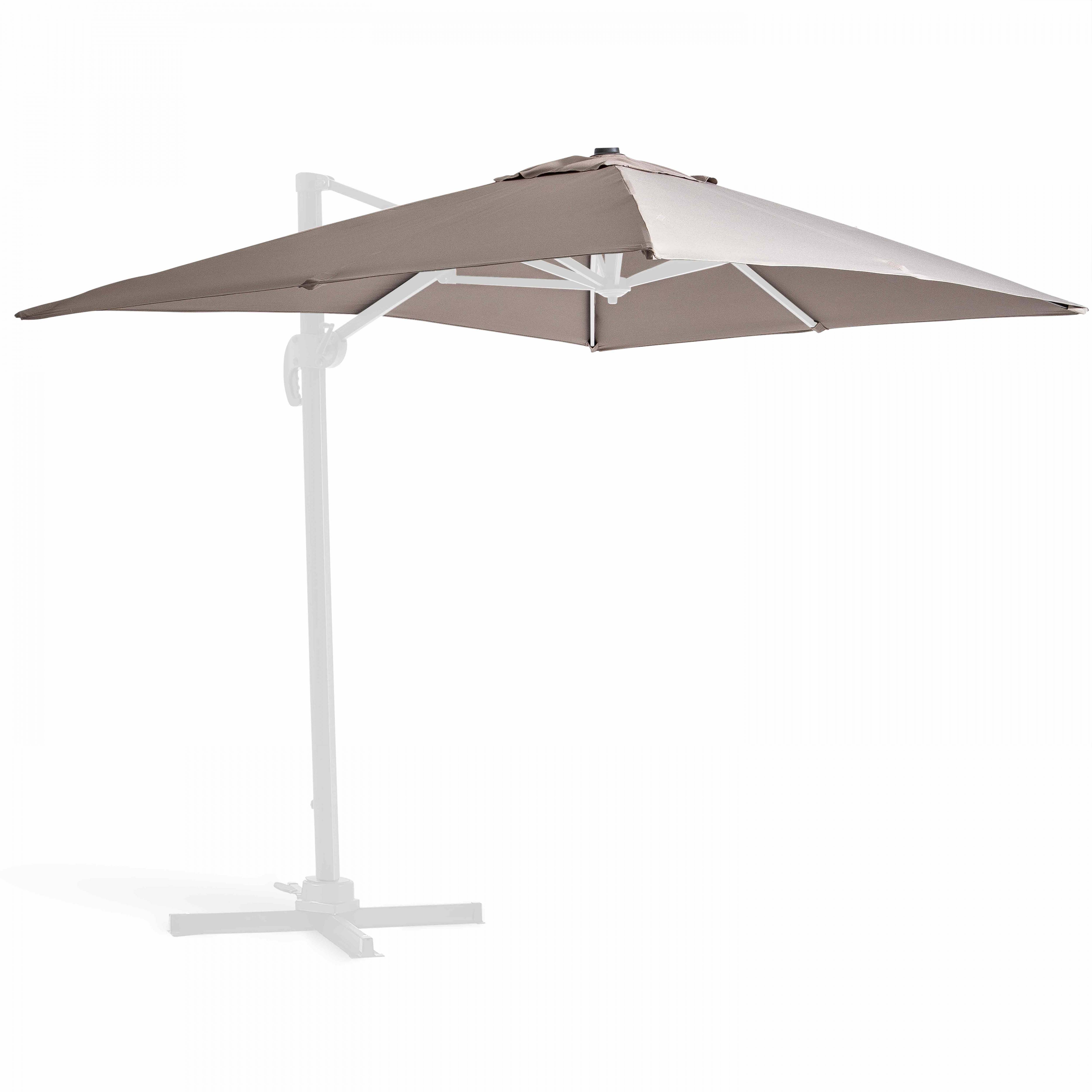 Oviala - Toile pour parasol déporté 2x3m taupe Amalya - Oviala - Imagen 1