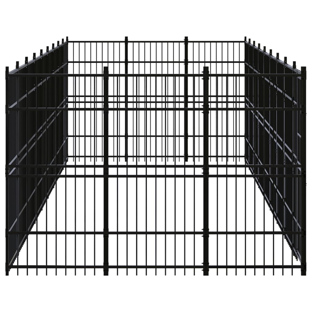 Vidaxl - Chenil D'Extérieur Pour Chiens Acier 24,88 M² - vidaXL - Imagen 3
