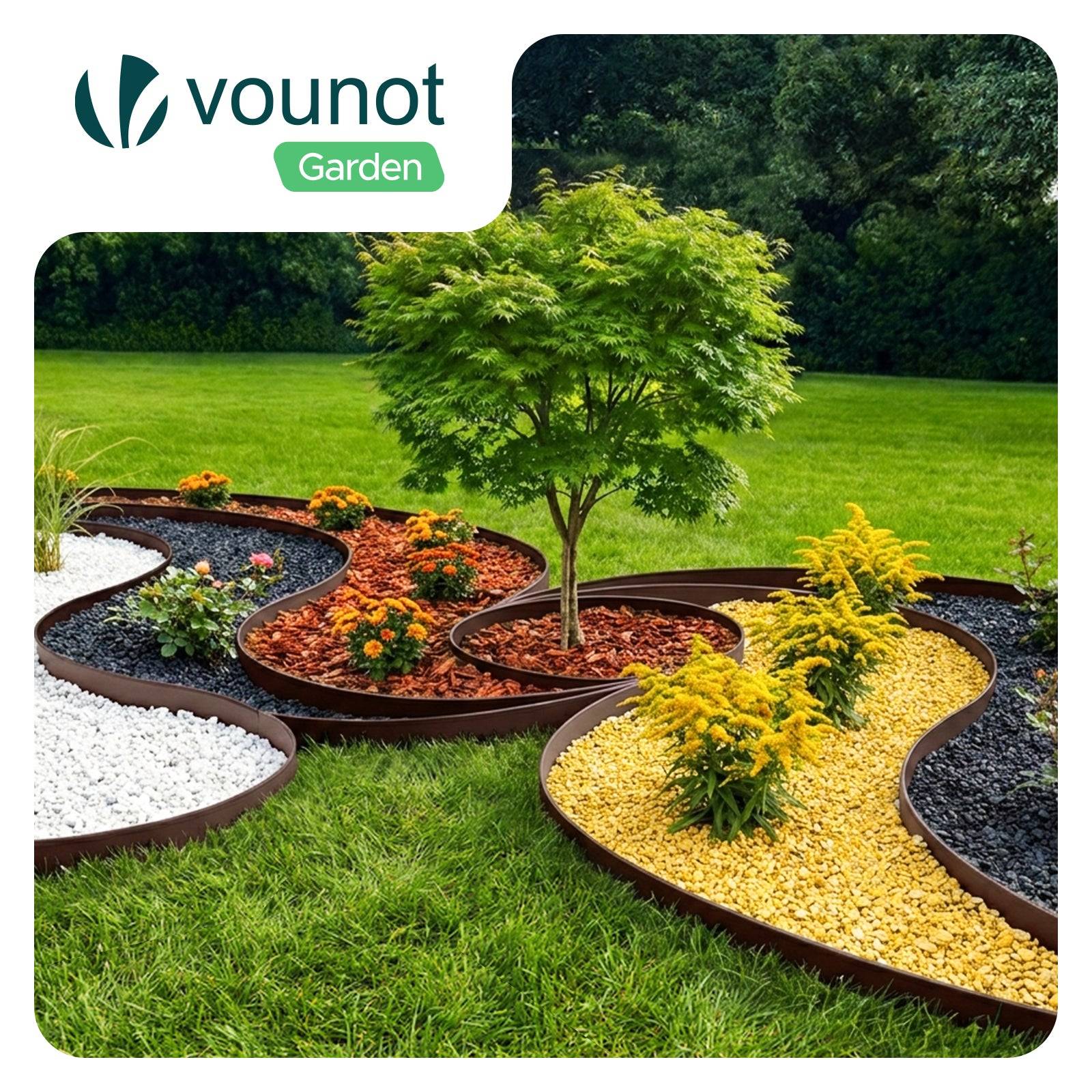 Bordure de jardin flexible plastique 20m avec 60 piquets marron - hauteur 5cm - epaisseur 4mm - Image 7