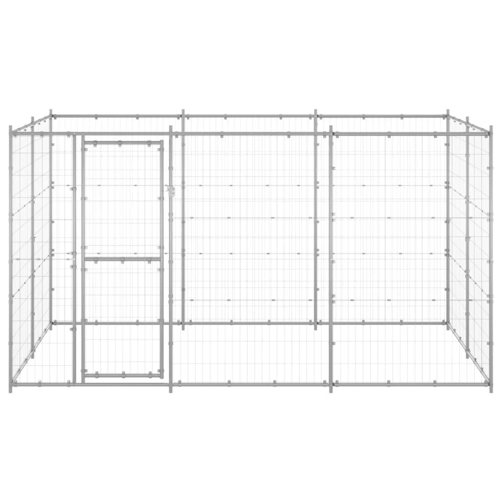 Vidaxl - Chenil extérieur Acier galvanisé 7,26 m² vidaXL 3082308 - Imagen 2
