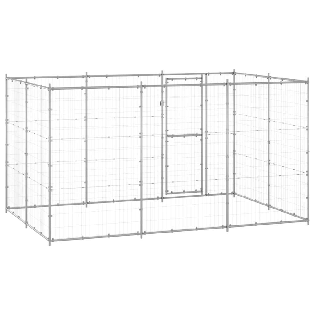 Vidaxl - Chenil extérieur Acier galvanisé 7,26 m² vidaXL 3082308 - Imagen 5