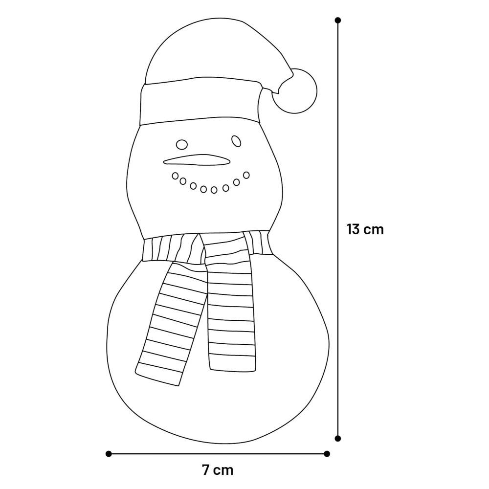 Bonhomme de neige Blanc Xami Jouet Noël pour chat - Image 2