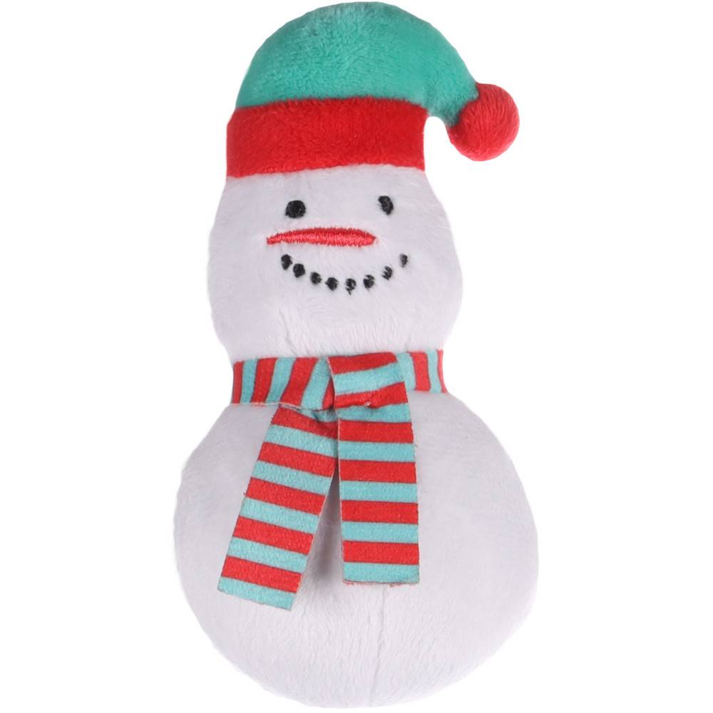Bonhomme de neige Blanc Xami Jouet Noël pour chat - Image 1