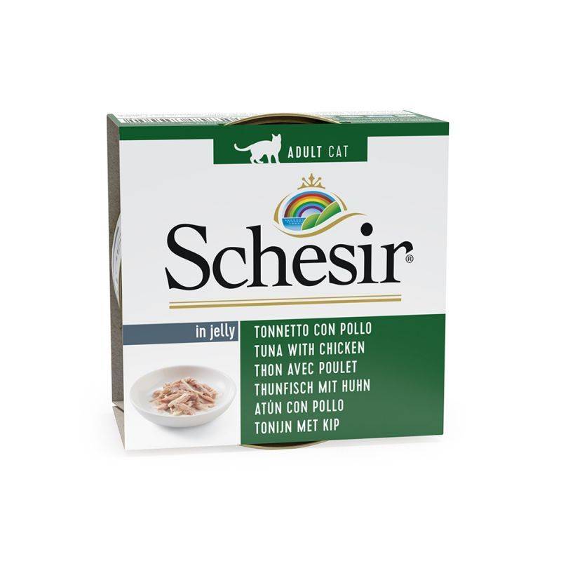 Schesir - Pâtée en gelée thon/poulet chat (boite 85g) - SCHESIR 85 g - Image 2