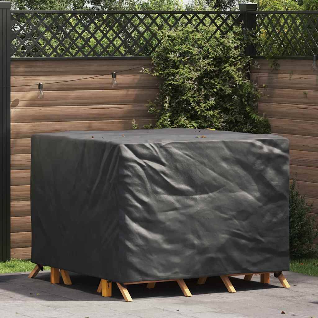 ComfortXL - Housse Carrée pour Table et Chaises de Jardin Oxford 210D Imperméable et Anti-UV Noir 125x125x74 cm – ComfortXL Outdoor Living