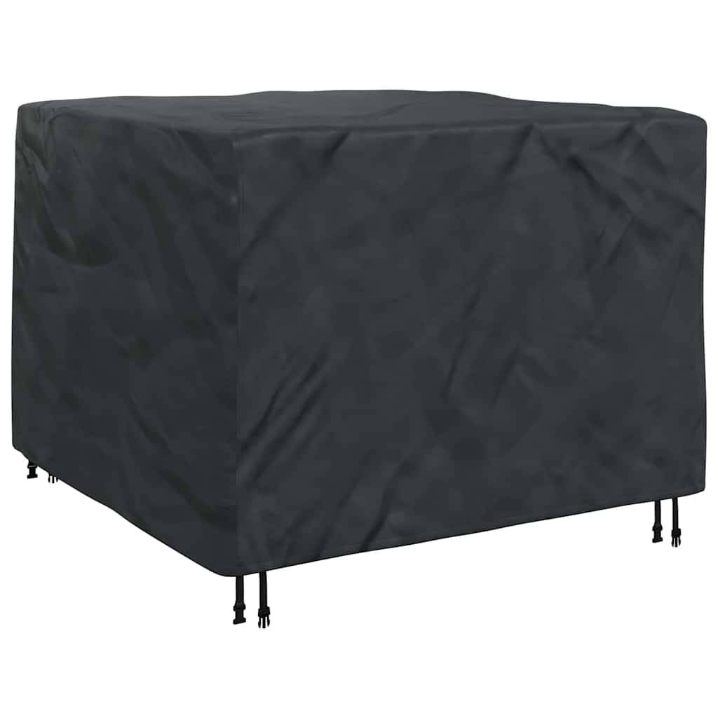 Housse Carrée pour Table et Chaises de Jardin Oxford 210D Imperméable et Anti-UV Noir 125x125x74 cm – ComfortXL Outdoor Living - Image 7