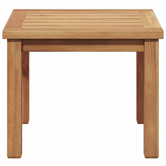 Table Basse de Jardin Carrée en Teck Massif 45x45cm, Table d'Appoint Extérieure pour Terrasse & Balcon – ComfortXL Outdoor Living - Image 5