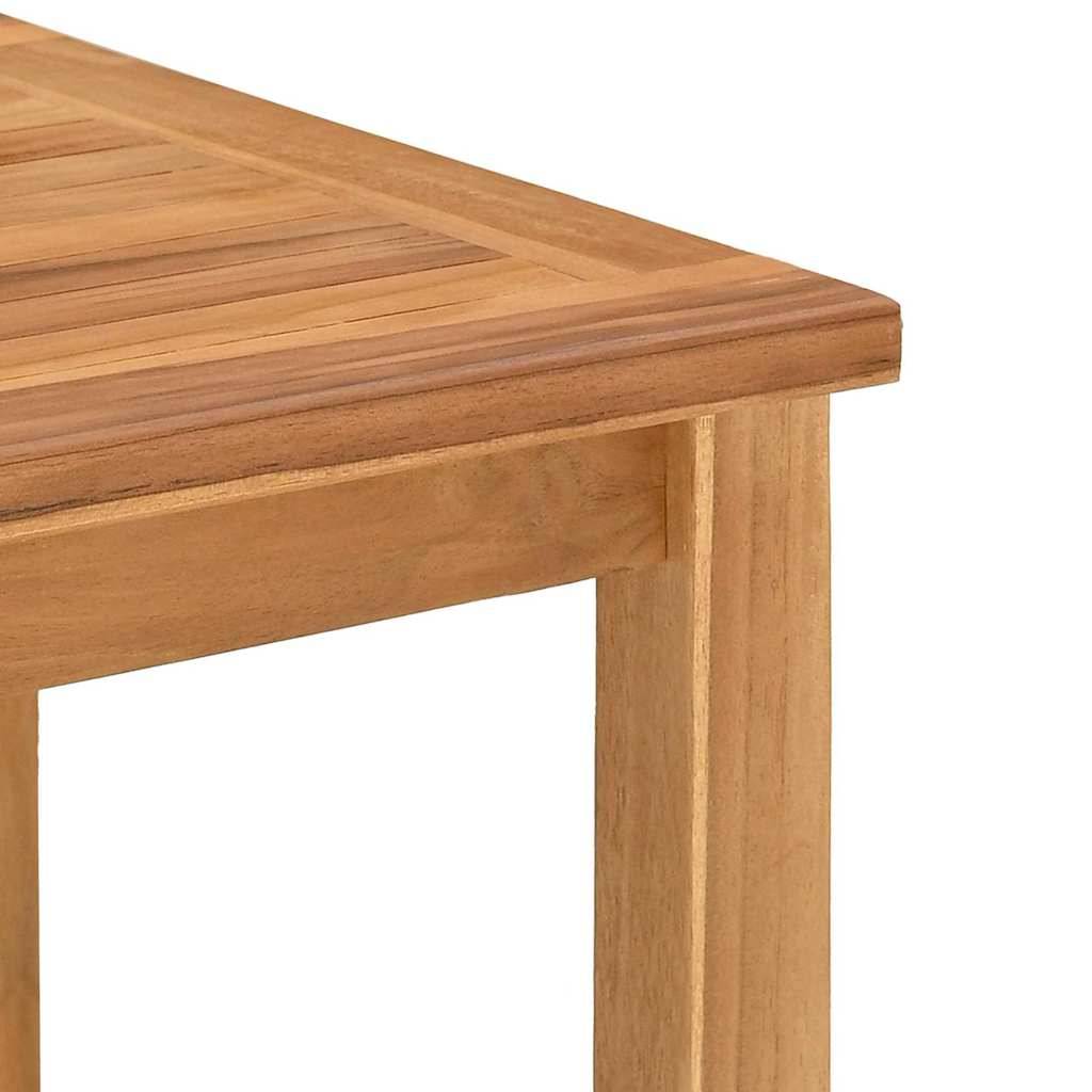 Table Basse de Jardin Carrée en Teck Massif 45x45cm, Table d'Appoint Extérieure pour Terrasse & Balcon – ComfortXL Outdoor Living - Image 9