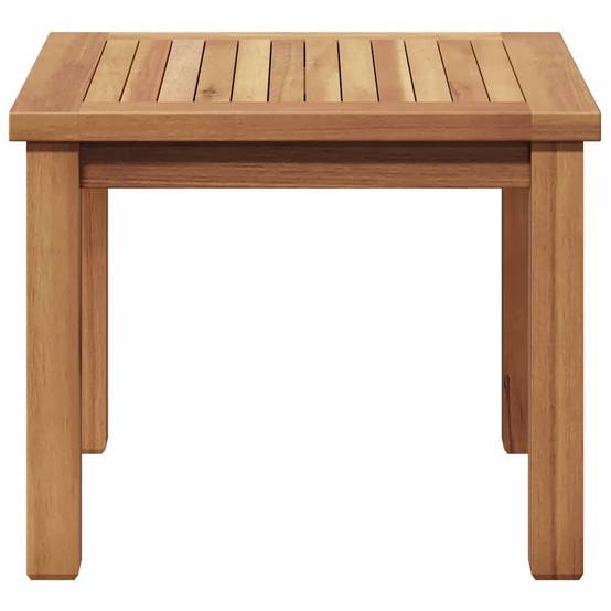 Table Basse de Jardin Carrée en Teck Massif 45x45cm, Table d'Appoint Extérieure pour Terrasse & Balcon – ComfortXL Outdoor Living - Image 6