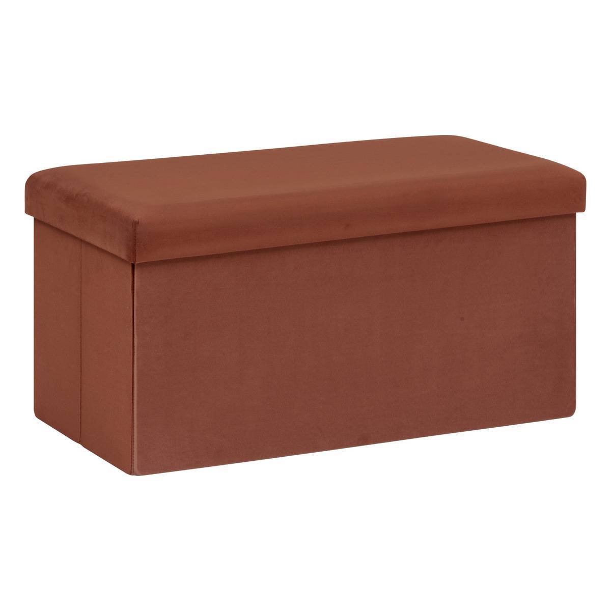 Atmosphera - Pouf pliant double "Tess" 76x38cm ambre - Atmosphera Créateur d'intérieur - Imagen 1