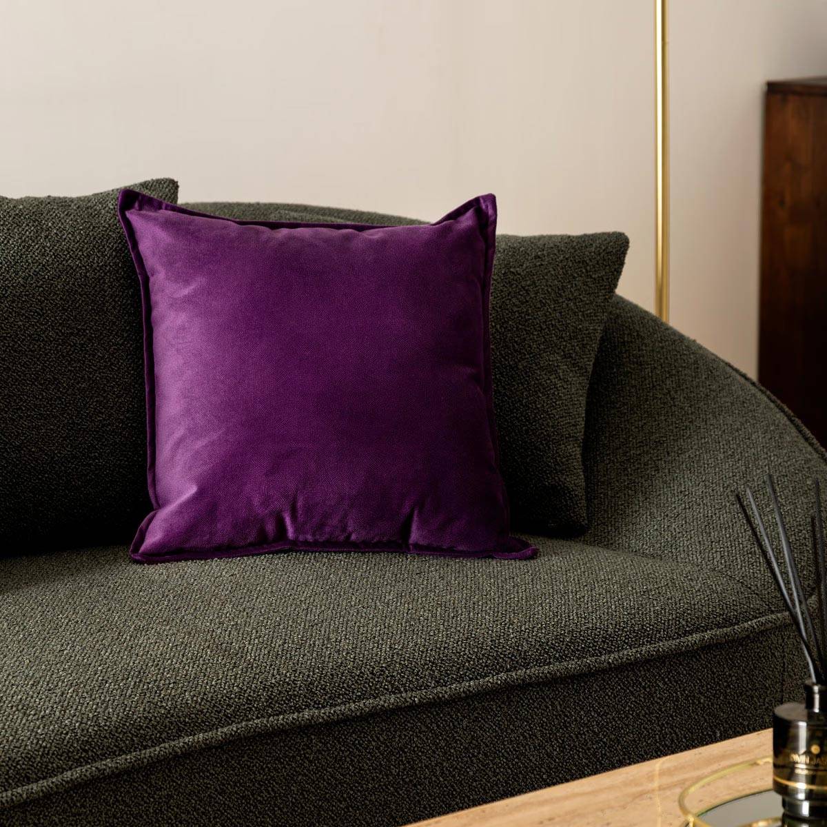 Atmosphera - Coussin déhoussable Violet 45 x 45 cm - Imagen 5