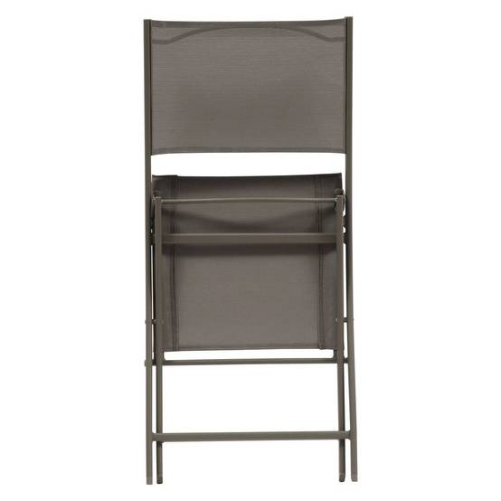 Hesperide - Lot de 4 Chaises de jardin Modula pliables noisette Hespéride - Image 4