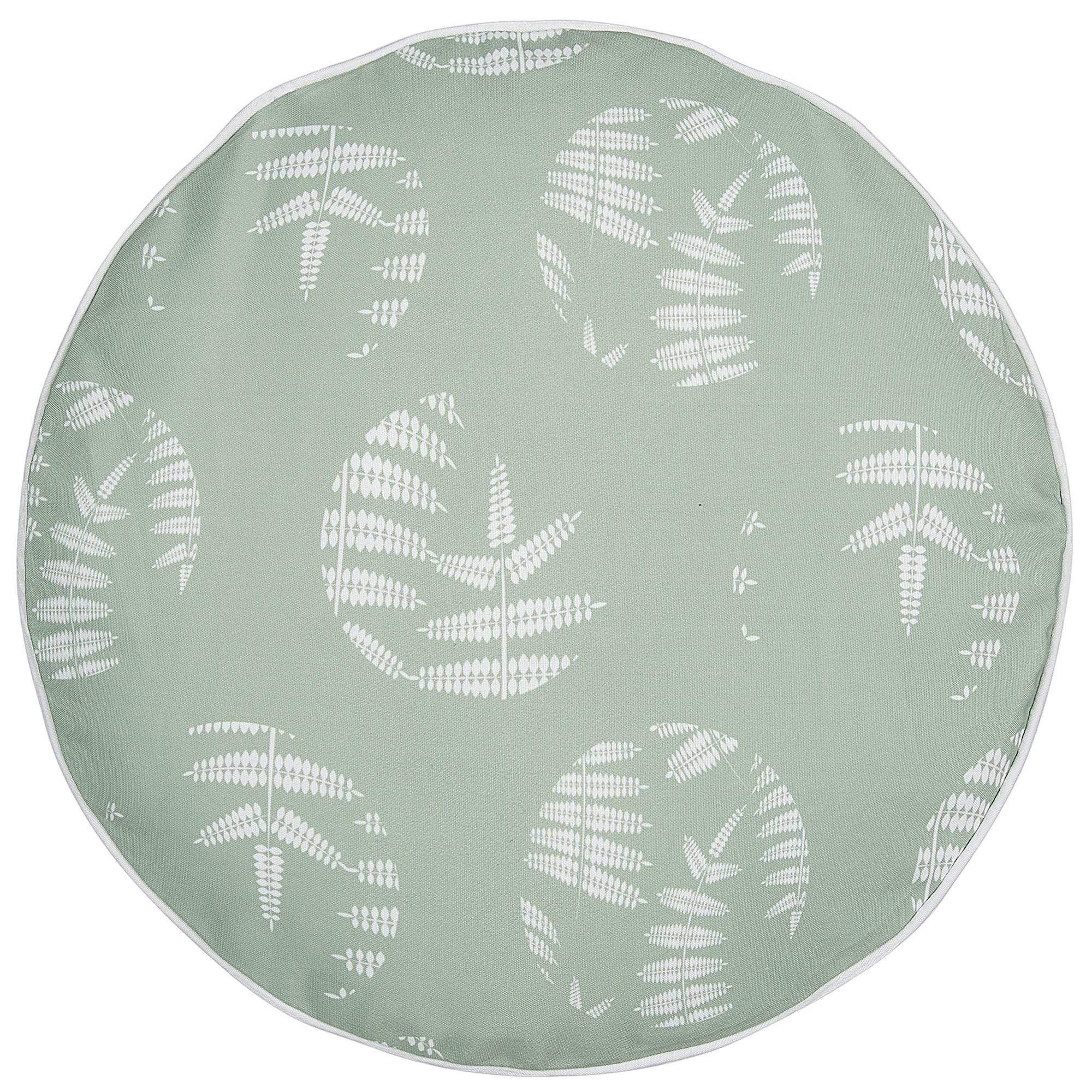Beliani - Lot de 2 Coussins d'Extérieur en Tissu Vert à Motif de Feuilles 40 x 40 cm Housse Amovible et Tissu Résistant à l'Eau Décoratif et Fonctionnel - Imagen 4