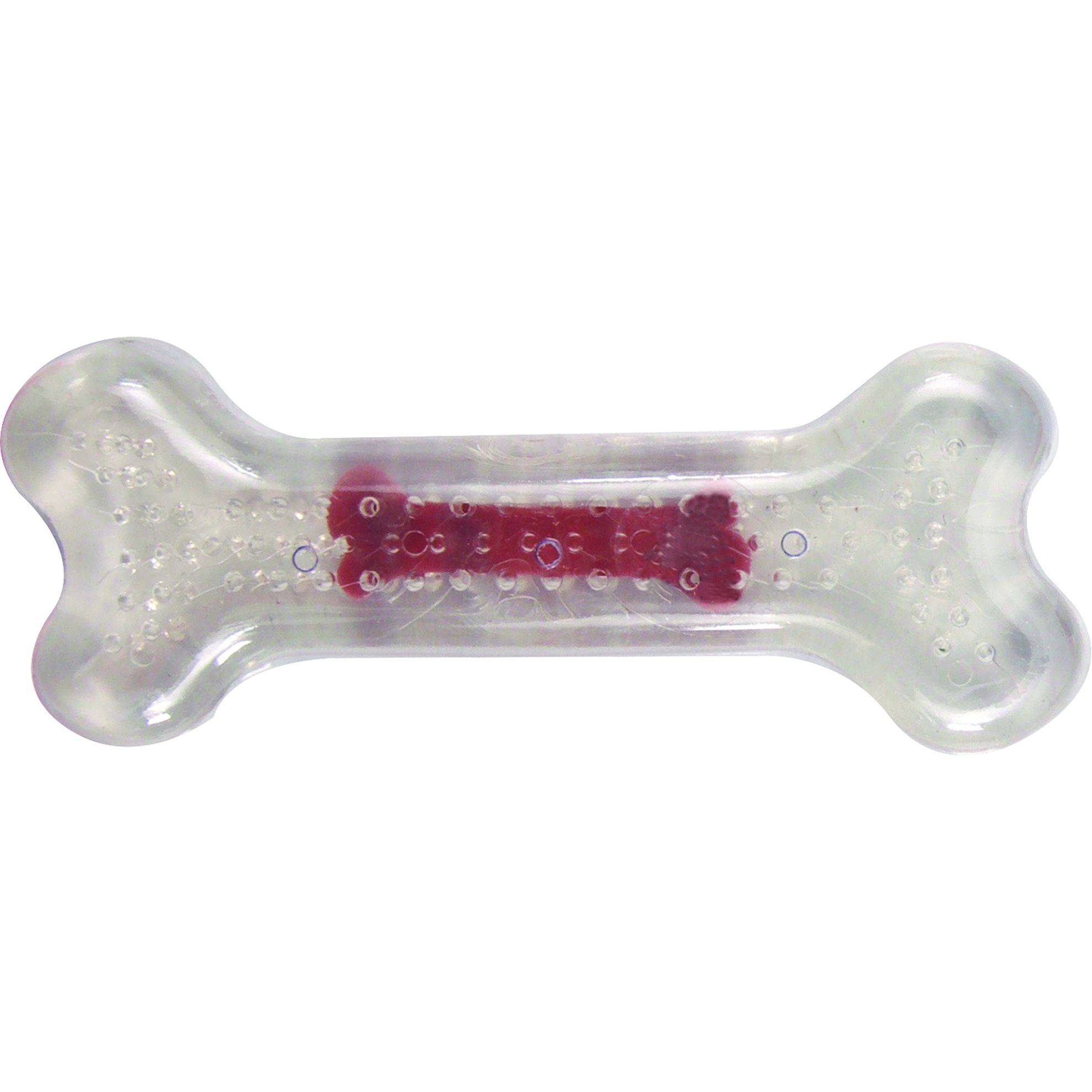 Flamingo - Jouet OS transparent TPR saveur Boeuf Taille : S FLAMINGO