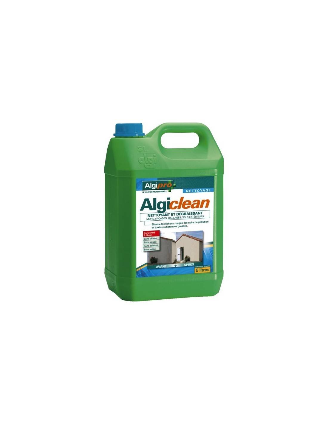 Algiclean - Nettoyant et dégraissant - Algimouss - 5 L