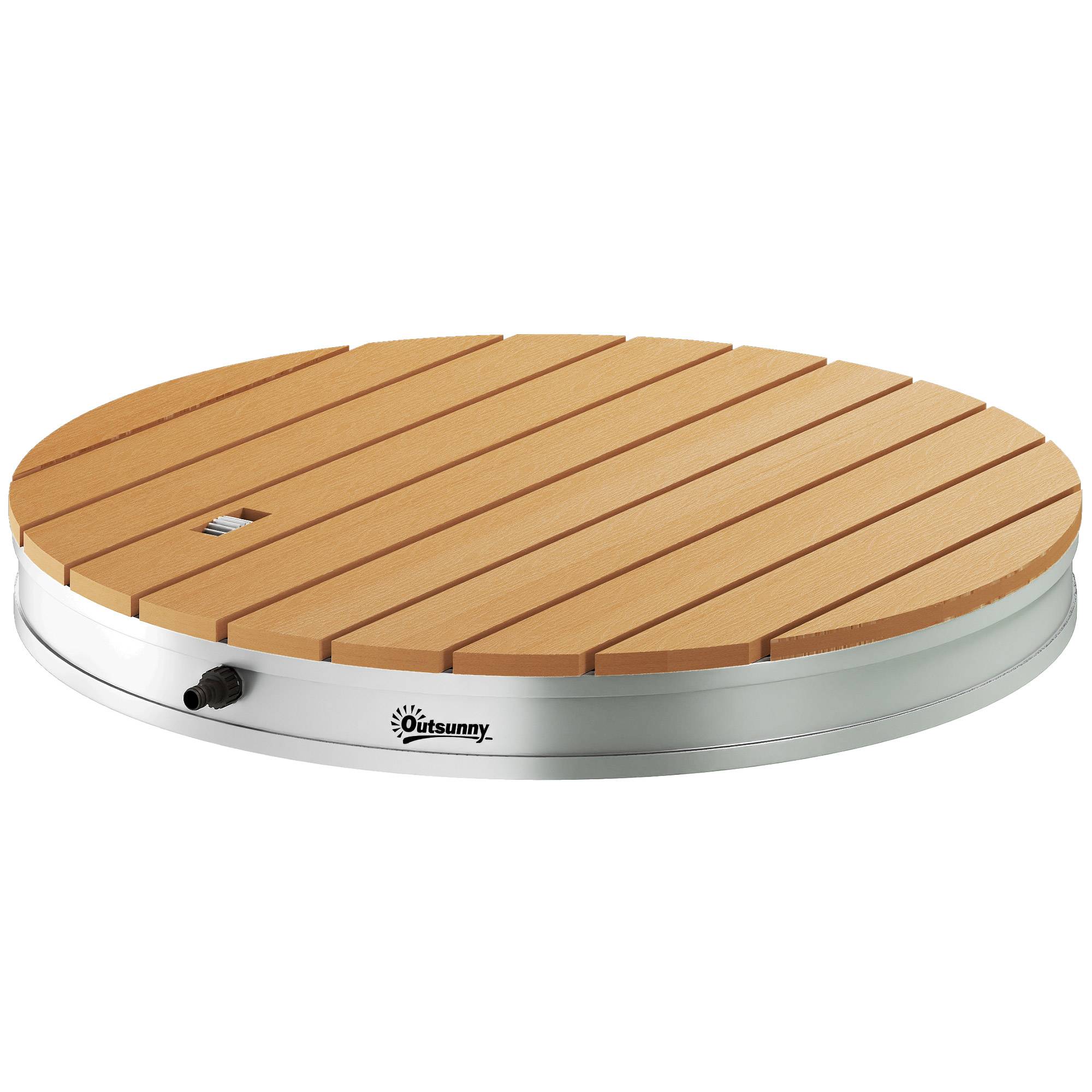 Cabine de douche ronde sur pied Ø70,5 cm avec jets jusqu'à 4 m et structure en aluminium résistant aux UV - Image 2