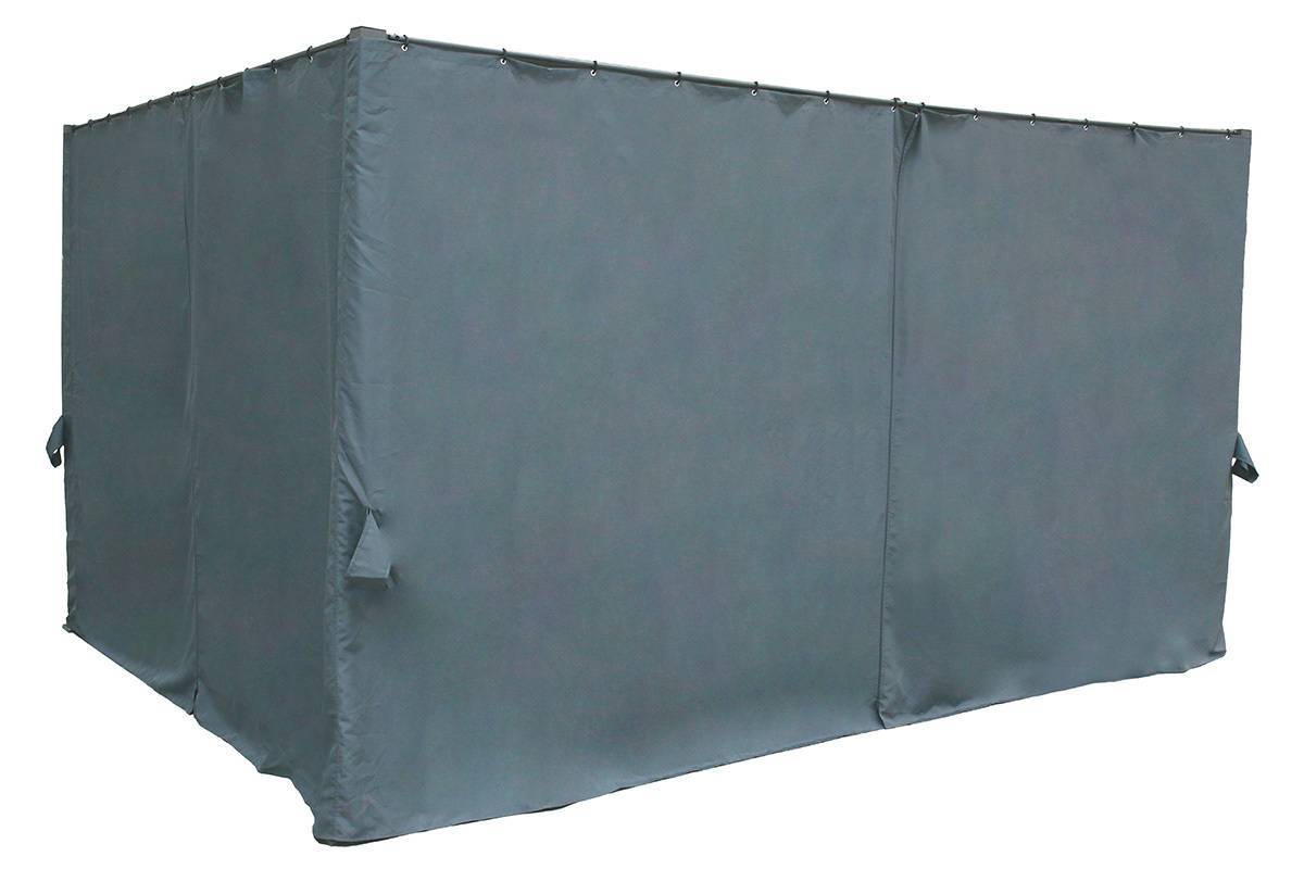Hesperide - Tonnelle rectangulaire "Palmeira" ardoise 4x3m en aluminium traité époxy - Hespéride - Imagen 4