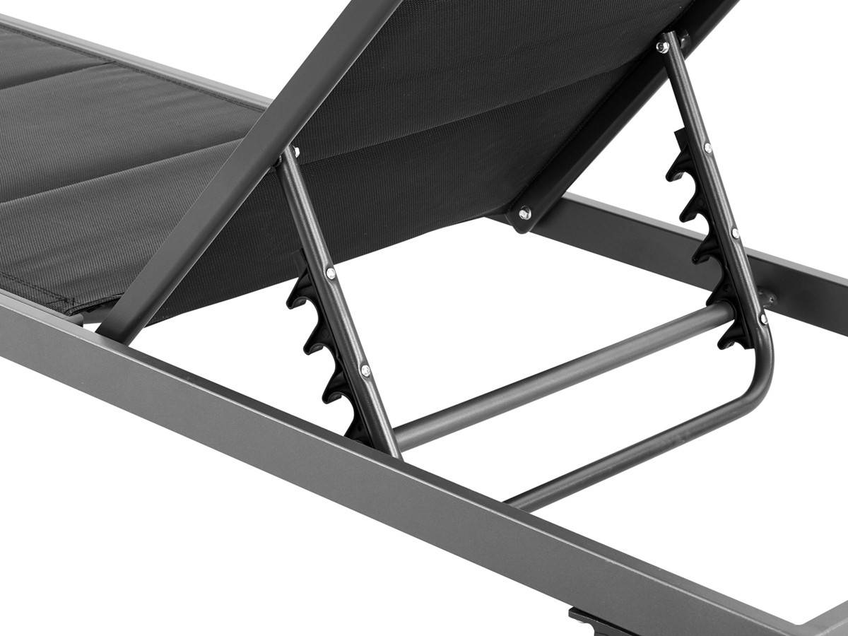 Habitat Et Jardin - Bain De Soleil Textilène Matelassé Et Aluminium "bella" - Phoenix - Noir -habitat Et Jardin - Imagen 3