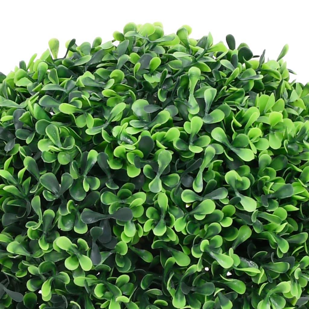 Vidaxl - Plantes de buis artificiel 2 pcs avec pots Boule Vert 27 cm - Image 3