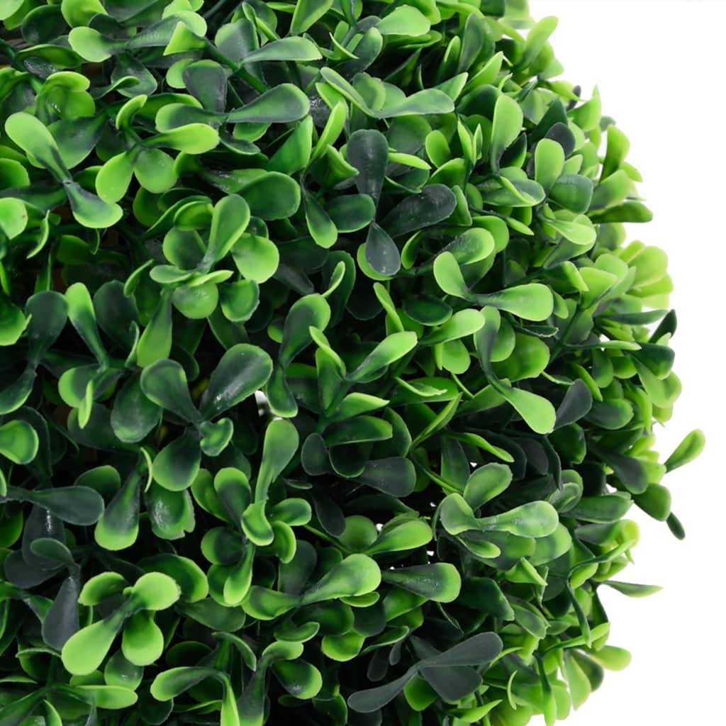 Vidaxl - Plantes de buis artificiel 2 pcs avec pots Boule Vert 27 cm - Image 4