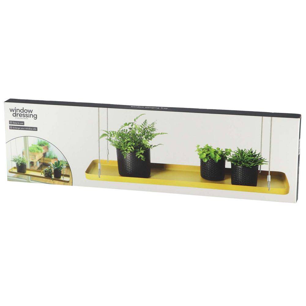 Esschert Design - Support à plantes rectangulaire à suspendre doré Longueur de 58 cm Esschert's Garden - Imagen 4