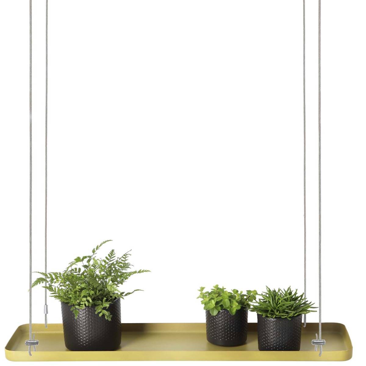 Esschert Design - Support à plantes rectangulaire à suspendre doré Longueur de 58 cm Esschert's Garden - Imagen 1
