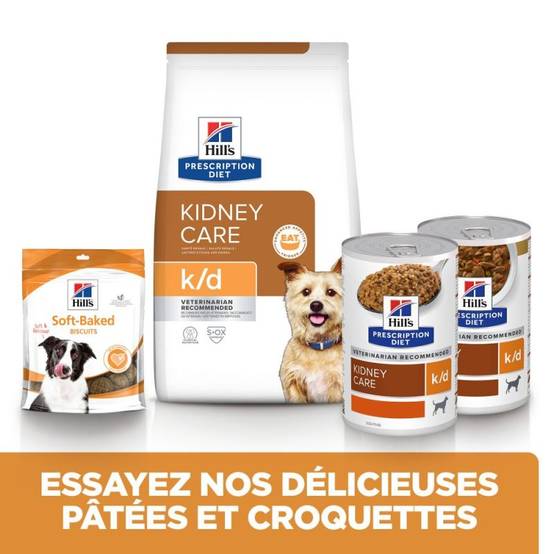 CROQUETTES CHIEN ADULT PRESCRIPTION DIETS K/D KIDNEY - HILL'S 4 kg - Image 3